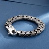 Azubpi Mens Stainless Steel Vintage Tribal Tattoo Bracelet Multi Ring
