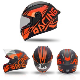 SanQing Kids Full Face Motorcycle Helmet Motocross Dirt Bike ATV BMX Go-Kart Off-Road 4 Wheeler Boy Girl Children Helmet with Sun Visor DOT Approved
