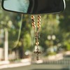 Car Rearview Mirror Rosary Decade Crucifix Ornament - Made in