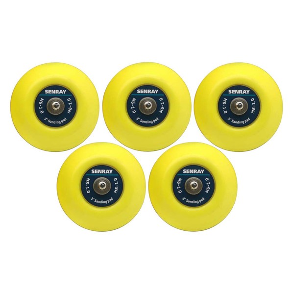 SENRAY 3-Inch Dual-Action Hook & Loop Fastener Flexible Backing Plate,