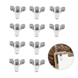 Lyfengdeam 10pcs Portable Pen Holder Notebook Doctor's Uniform Pen Holder Practical Penholder Clamp Clip for Spring Clipboard Sprung Loop Metal