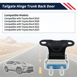 Promrmr 2 Pcs Tailgate Hinge Trunk Back Door Compatible with Toyota Rav4 2019 2020 2021 2022 2023, Replace 68810-0R032/ 688100R032