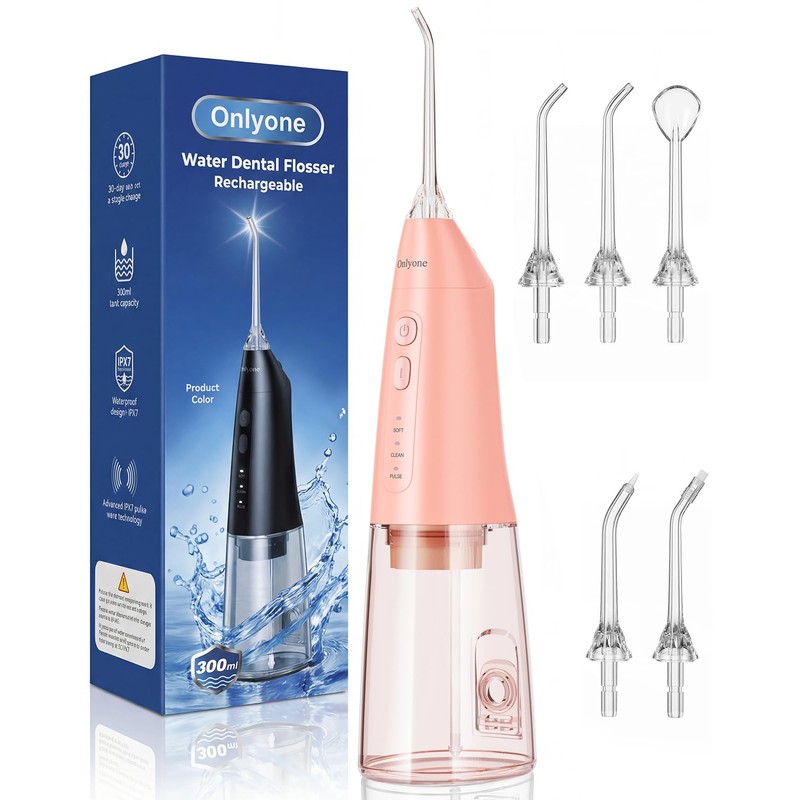 Onlyone - Irrigador bucal portátil Onlyone con 3 ajustes y