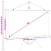 vidaXL Projection Screen with Tripod 60" 16:9