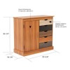 American Furniture Classics 41000 Cabinet, Interesting Yellow Oak