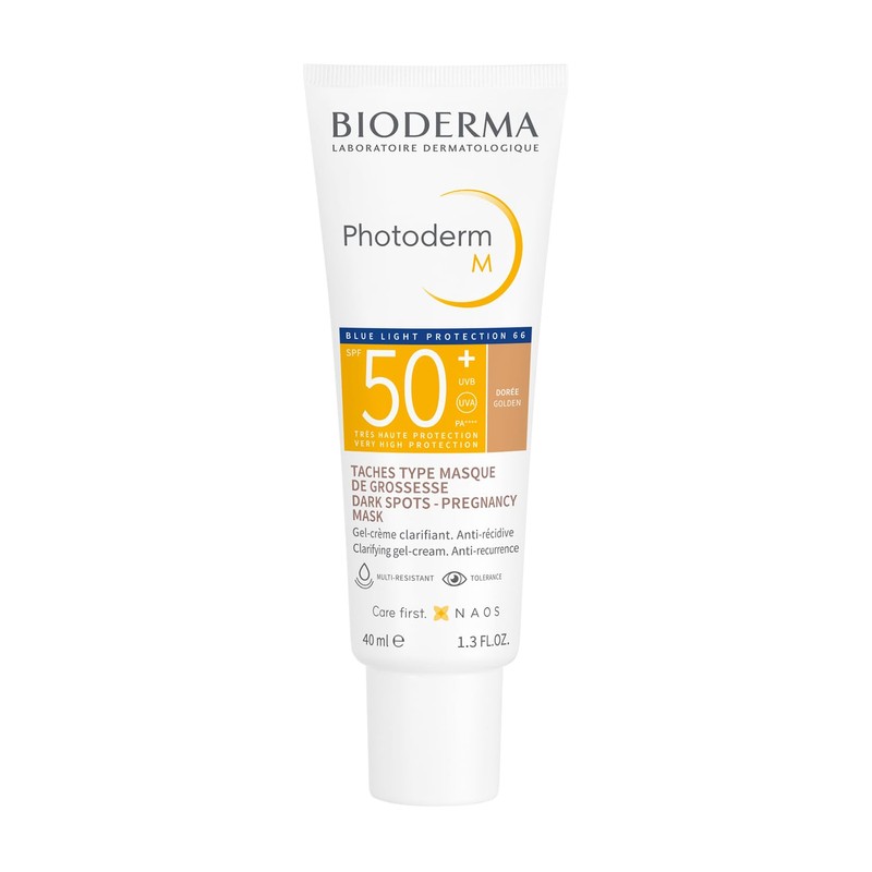 BIODERMA, Protector Solar, Photoderm Golden, FPS50+, Alta Cobertura en Manchas,