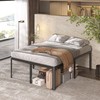 Lutown-Teen 22 Inch High Full Size Bed Frame with Rounded