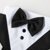 Dog Tuxedo Harness with Leash Set,Pet Wedding Harness Formal Vest