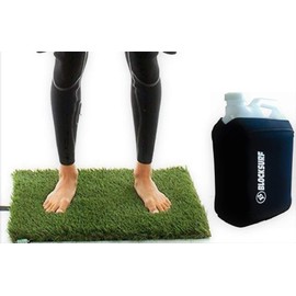 Surf Shower jug Tank and Grass mat Changing pad Surfer Swimmer Gift