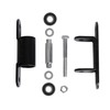 Riyhch Heavy Duty Gate Hinge 7 inch, Black Outdoor Bolt