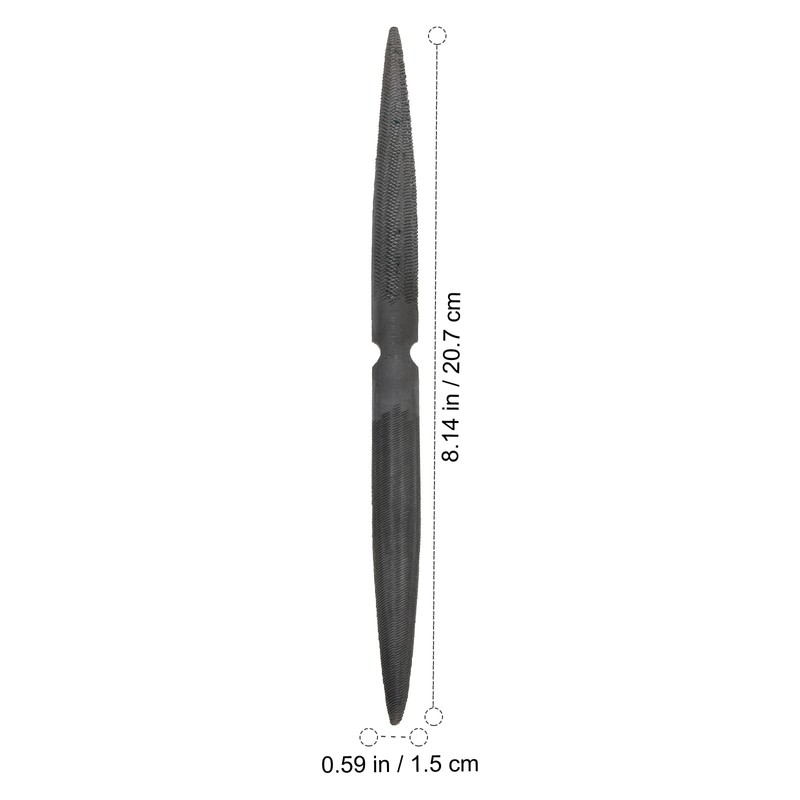 VILLCASE Half Round Wax File, 8'' Double Ended Flat Wax