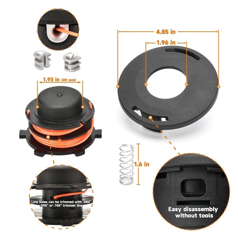 ERGIT Trimmer Head Rebuild Kit for Stihl 25-2 Weed Eater