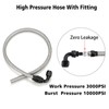 6AN Power Steering Pump Hose Kit 25Inch Leak-Proof High/Low Pressure