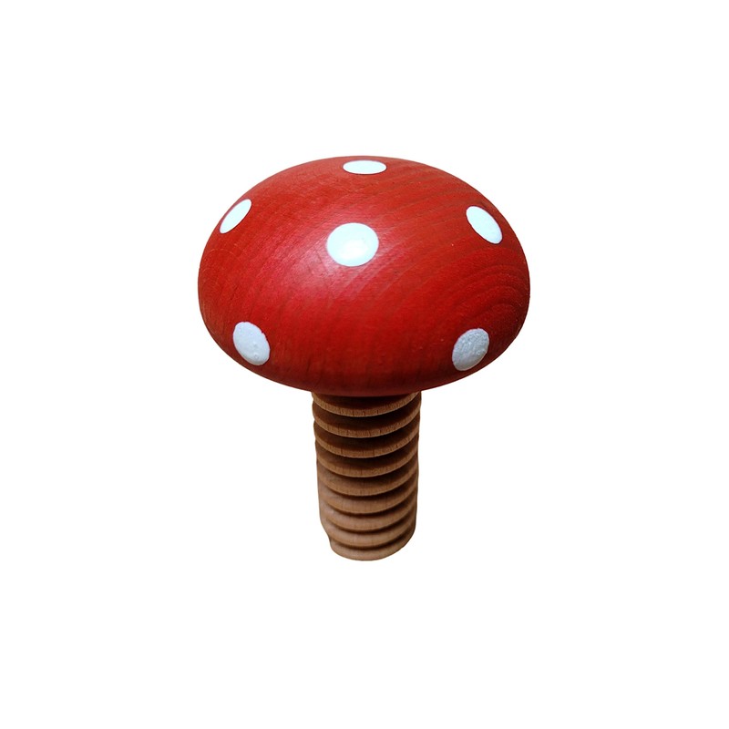 Wooden World 2 Nutcrackers Set Dark Brown and Toadstool Nutcracker