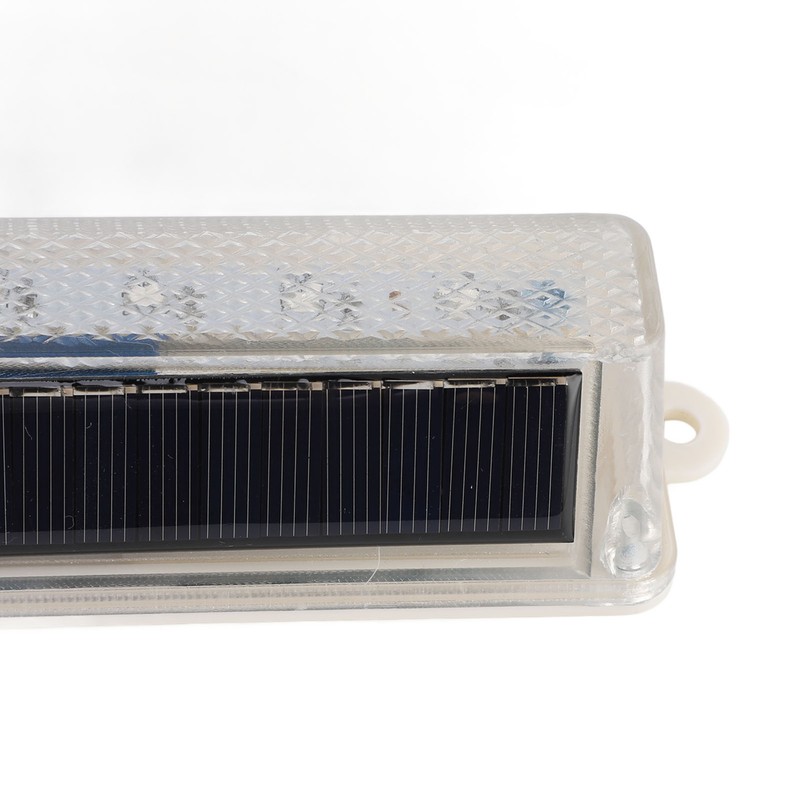 2 PCS Light Control Solar Warning Lights with 8 LED