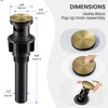 Bathroom Faucets for 3 Hole Sinks, Hurran 8 Inch Brushed