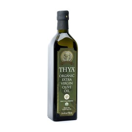USDA Organic Extra Virgin Olive Oil 2 Pack of (25.4 fl oz/ 750ml) by THYA, First Cold Pressed, Single Source, Unblended, Natural, NON-GMO EVOO for Salad, Cooking, Baking, Dipping