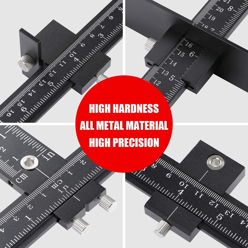 Lonfu Cabinet Hardware Jig for Handles, Adjustable Template with Convenient