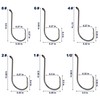 Octopus Fishing Hooks-120pcs Sport Circle Hooks Beak Offset Fishing Hooks