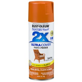 Rust-Oleum 314753 Painter's Touch 2X Ultra Cover, 12 Oz, Satin Rustic Orange