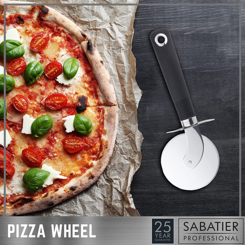 Sabatier Professional Pizza Cutter Wheel - Stainless Steel Construction. Dishwasher