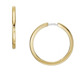 Fossil JF04638710 All Stacked Up Hoop Earrings for Women Stainless Steel Gold, Stainless Steel, No Gemstone