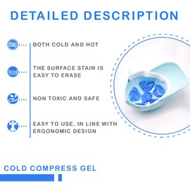 Head Gel Ice Pack, Helmet Ice Pack, Great for Catcher's Helmet, Outdoor Sports, Equestrian, Head Surgery, Relieve Summer Heat and Keep Cool (Royal Blue)