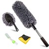 4Pcs Car Duster Kit, Multipurpose Dense Microfiber Duster for Car