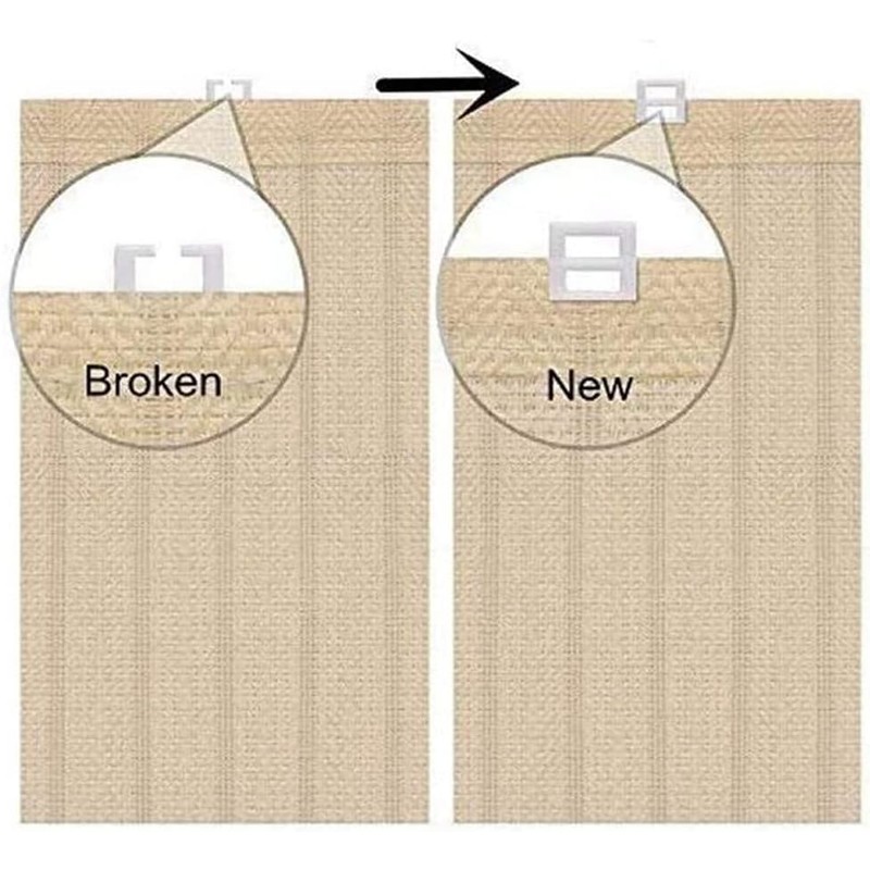 30 Pack Vertical Blind Top Hangers,Vertical Blind Top Hangers Double
