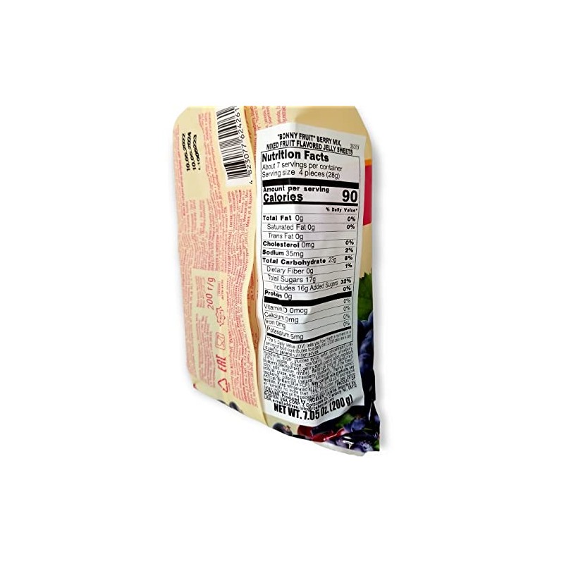 Roshen Bonny Fruit Berry Mix Gummy Candy, Made with 25%