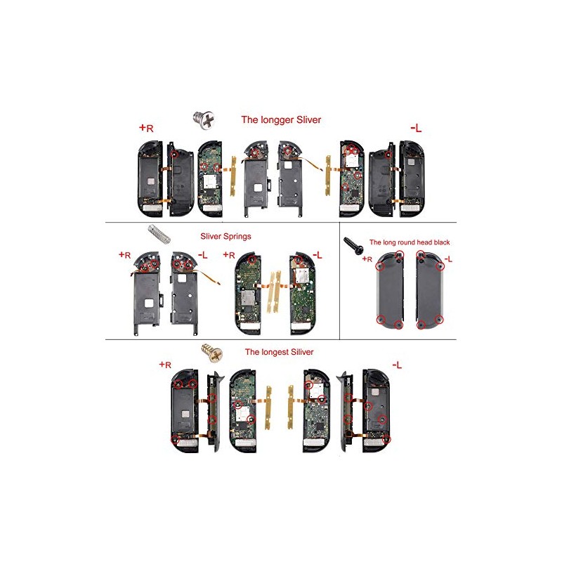 eXtremeRate Clear Replacement Shell for Joycon (Joycon Body Not Included)