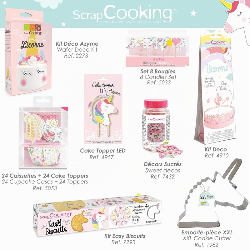 ScrapCooking 5033 - Set di 8 Candele a Forma di