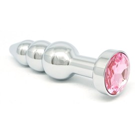 Praxia Jewelry, 3 Tiers, Plug, Pink, Maximum Diameter 1.1 inches (2.8 cm), Lotion/Cleaning Cloth Included