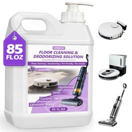 Floor Cleaning Solution- 85 FL OZ-Floor Cleaner for Mopping with Tineco,Deep Cleaning &Deodorizing for Roborock,Compatible with Saros Series,S8/S7 Series,Q Revo/Q Series,iFLOOR Series Wet Dry Vacuum