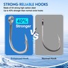 Fishing Hooks Saltwater,30PCS Marlin Trolling Hooks Extra Strong Stainless Steel