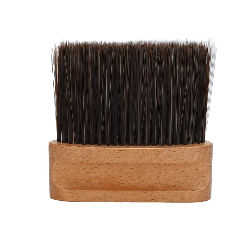 Professional Barber Neck Duster Brush Soft Nylon Hair Wodden Handle