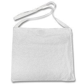 Retro Musette Cycling Feed Bag Race Pro Tote Messenger Bags (White No-Logo)