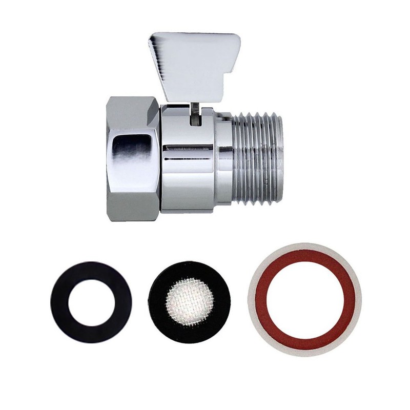 KES Shower Shut Off Valve G1/2" Brass with Handle Lever