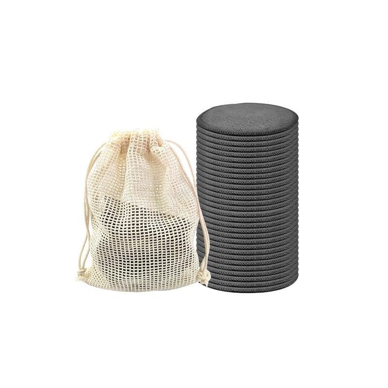 16 Pieces Reusable Makeup Remover Pads, Effective Facial Cleansing