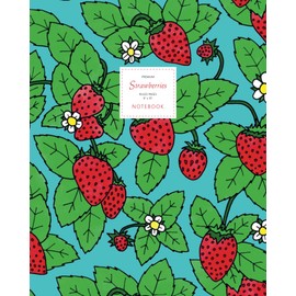 Quick Witted Coconut Strawberries Notebook - Ruled Pages - 8x10 - Premium (Sky Blue)