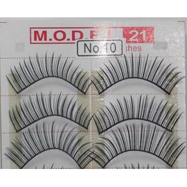 Model 21 False Eyelashes No. 10, 10 Pairs