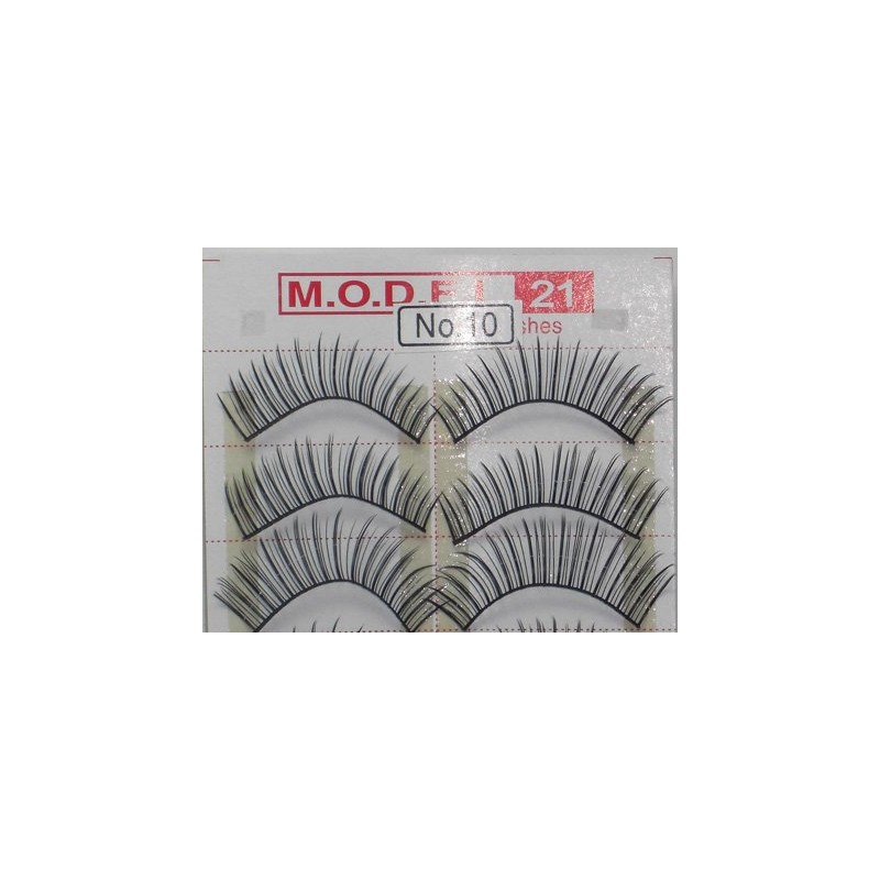 Model 21 False Eyelashes No. 10, 10 Pairs