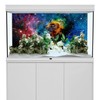 AWERT 36x18 inches Galaxy Aquarium Background Cloud Stars and Colorful
