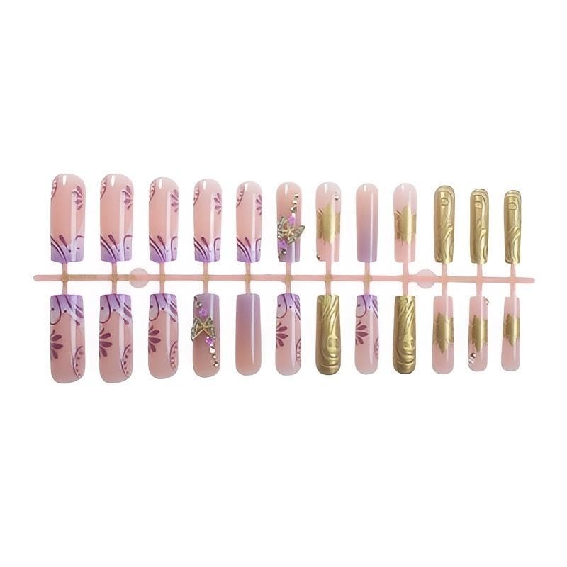 Rchovsam Long Press on Nails Square xl French Tip Fake