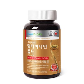 Nutri D Day Premium Multivitamin Gold (bottle) 1 bottle for 3 months / 뉴트리디데이 프리미엄 멀티비타민 골드(병) 3개월분 1병