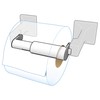 Teravan Advanced Extender for Extra Large Toilet Paper, Converts Holder