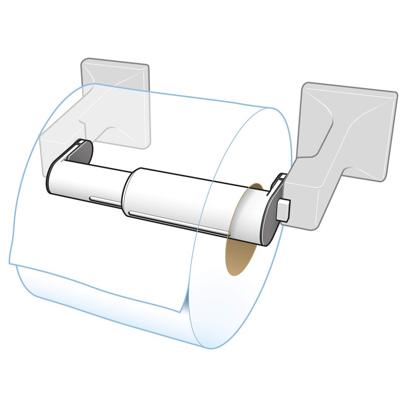 Teravan Advanced Extender for Extra Large Toilet Paper, Converts Holder