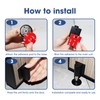 6 Pack Magnetic Door Stoppers, No Drill Invisible Doorstops for