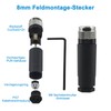Lonlonty M8 Socket (4 Pin, A-Coding), Field Assembled Circular Connector,