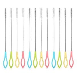 Trinkhalmbürsten, 12 Stück, Reinigungsbürste, Strohreinigungsbürsten, Flaschenbürste zum Reinigen von Strohhalmen, Wasserbechern, Reagenzgläsern, Trichtern